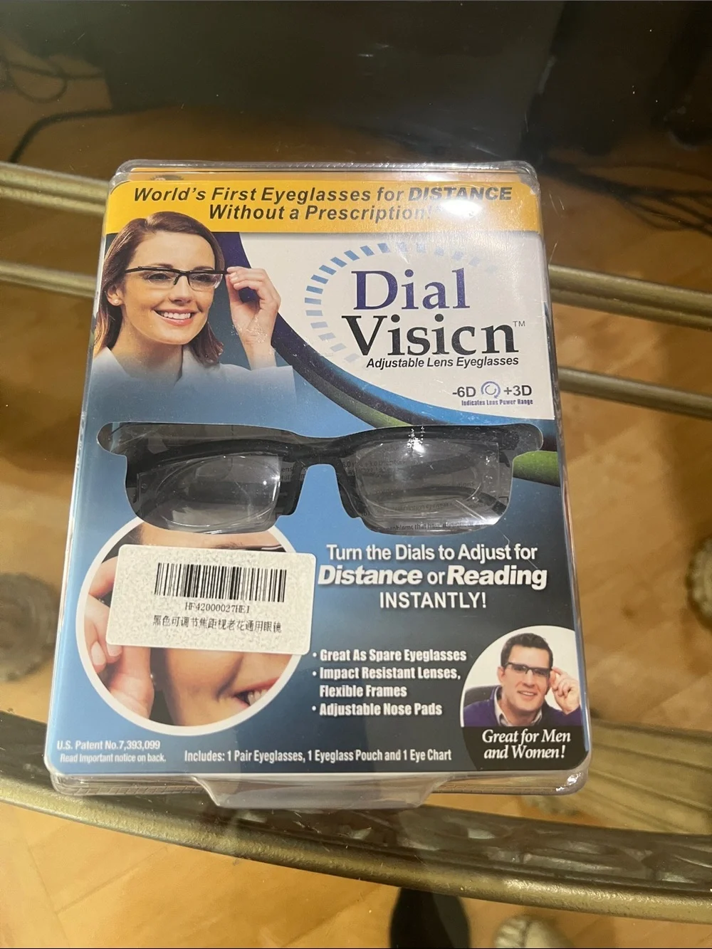 Adjustable Lens Eyeglasses — Black